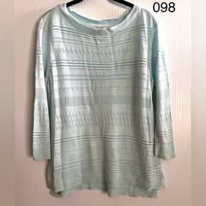 Roz & Ali Light Blue sweater size XL